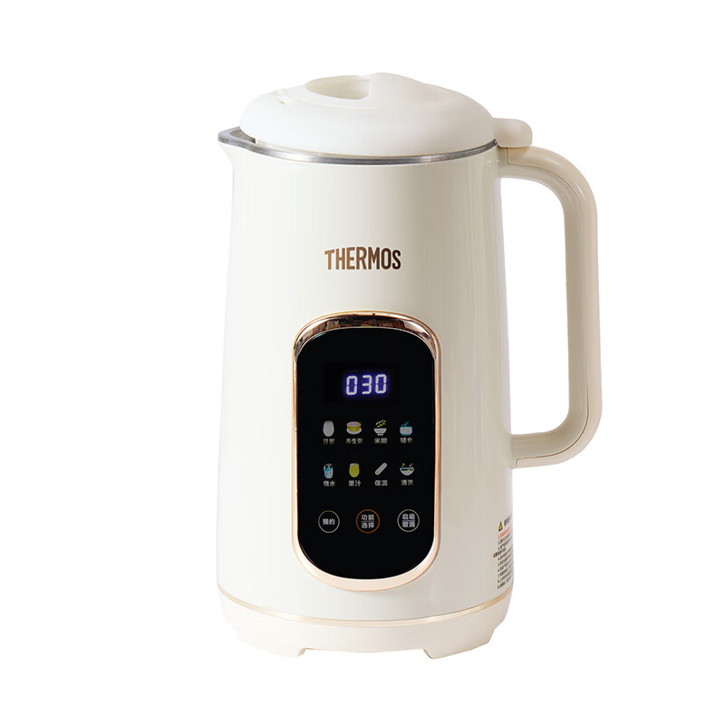 膳魔师(THERMOS)家用全自动多功能免煮免过滤免手洗降噪低音原豆浆机 EHA-2413D高清大图