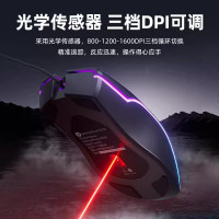HP/惠普M200有线办公鼠标有声台式电脑笔记本电竞游戏专用鼠标USB黑色有声款