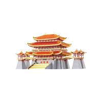 拼酷 芙蓉园 3D立体拼图 红银金