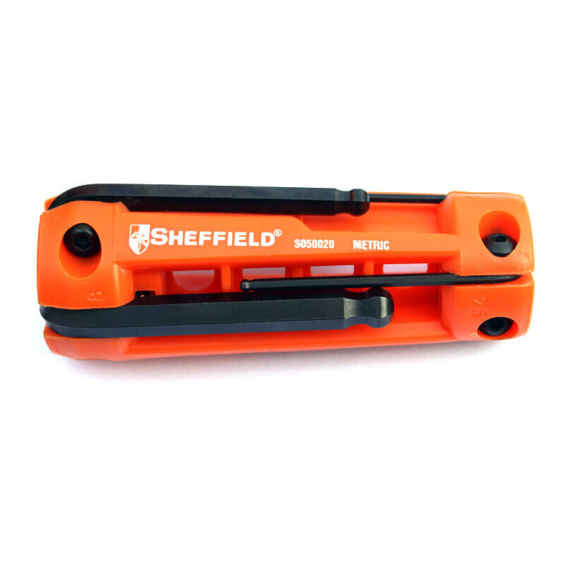 钢盾(SHEFFIELD) S050020 8件套折叠式公制球头内六角扳手【家用】