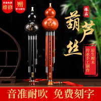 全红檀木葫芦丝c调降b调中小学生初学者练习全黑檀木成人专业演奏型防摔乐器