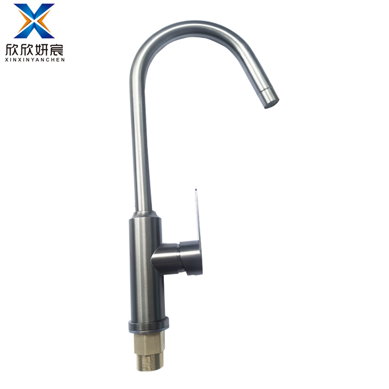 欣欣妍宸 枪灰冷热菜盆龙头 YC-3039/个高清大图
