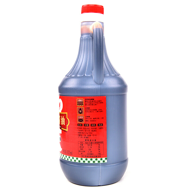 厨邦美味鲜红烧酱油800ml 炒菜红烧上色酱油 经典酿造调味汁 红烧排骨肉