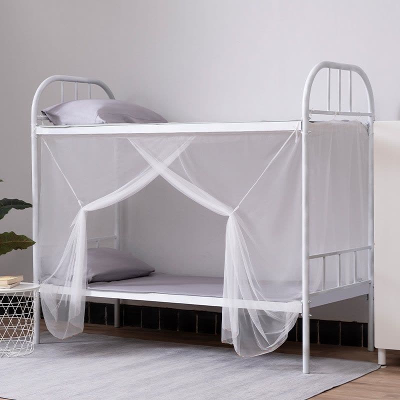 海亚森 TK-5075 加密蚊帐床宽1m帐纱高度1.4米(适用0.9米床)白色图片