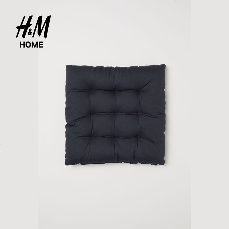 H&M家居用品布艺2018年新款斜纹棉布坐垫HM0629223