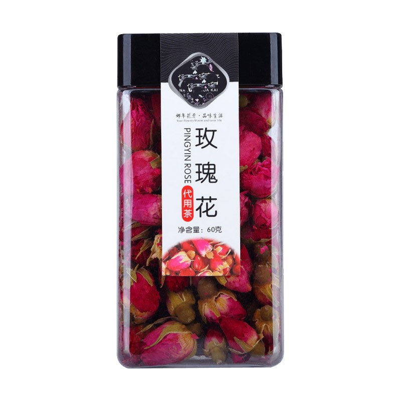 玫瑰花茶 花草茶 玫瑰花蕾茶60克/罐