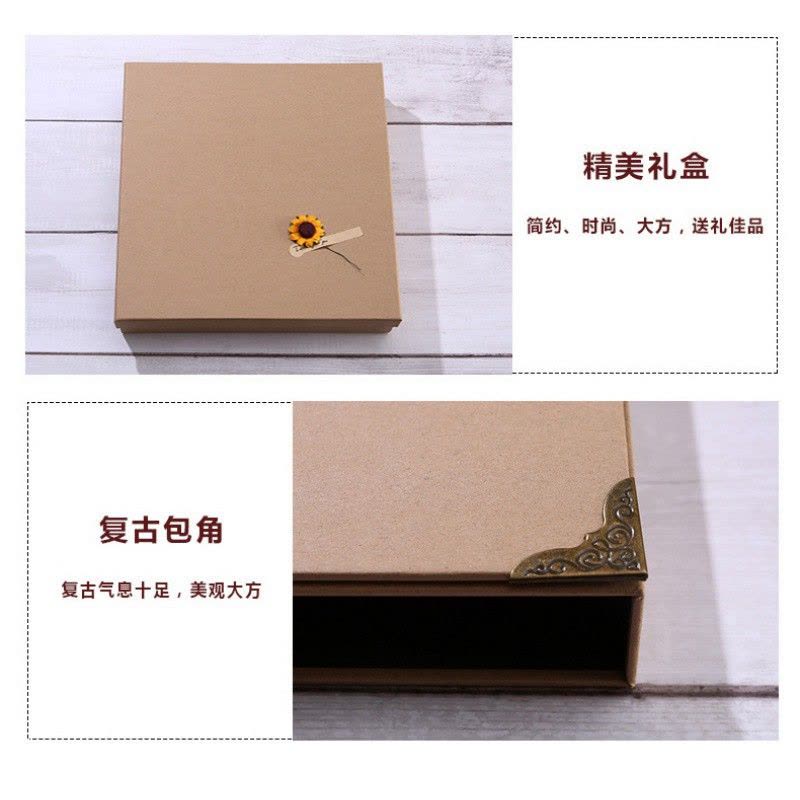 相册本diy手工创意抖音表白纪念册情侣相册制作拍立得影集家庭 三维工匠 白卡--粉色马蹄莲+礼包+插袋图片