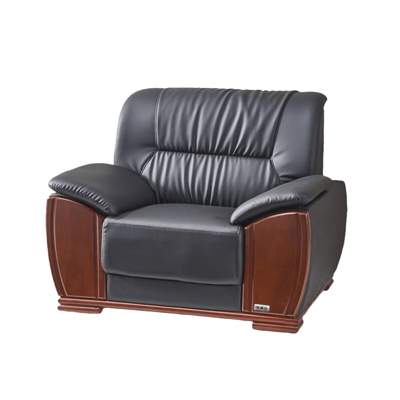 依琳达 单人位黑皮沙发 YLD-H1 张