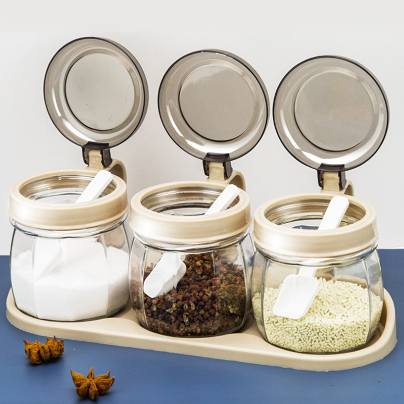 调料盒厨房家用调料罐子时光旧巷调味罐盐罐调料组合套装调味收纳玻璃