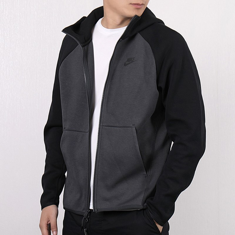 耐克(NIKE)男子运动连帽外套 AS M NSW TCH FLC HOODIE FZ 928484-060