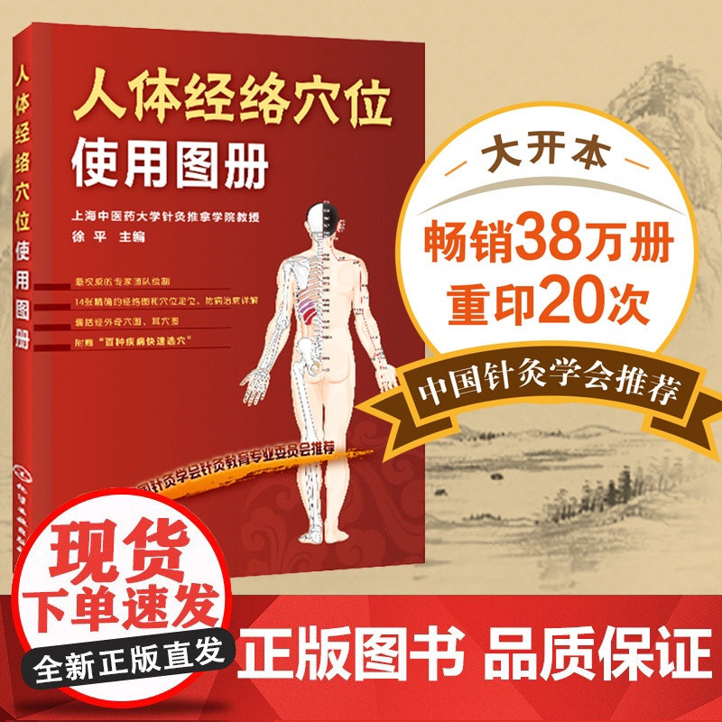 人体经络穴位使用图册 身体穴位图按摩大全中医养生书籍 推拿人体穴位书针灸养生经络穴位按摩大全书 理疗书籍正版高清大图