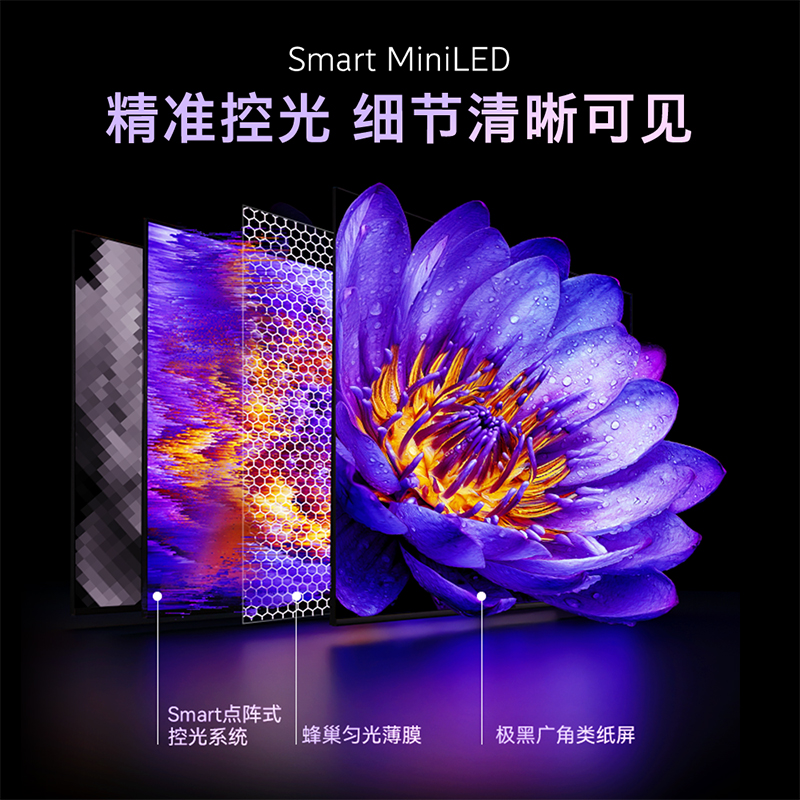 创维75G5H新一代MiniLED 极黑广角类纸屏高清大图