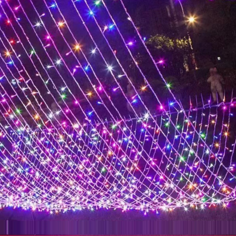 led太阳能低压彩灯氛围灯小彩灯闪灯灯串 电池款10米80灯[不送电池]高清大图