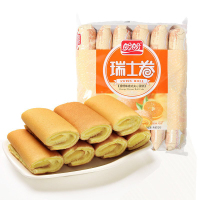 盼盼 糕点 瑞士卷 香橙味240g(美味早餐夹心小食)