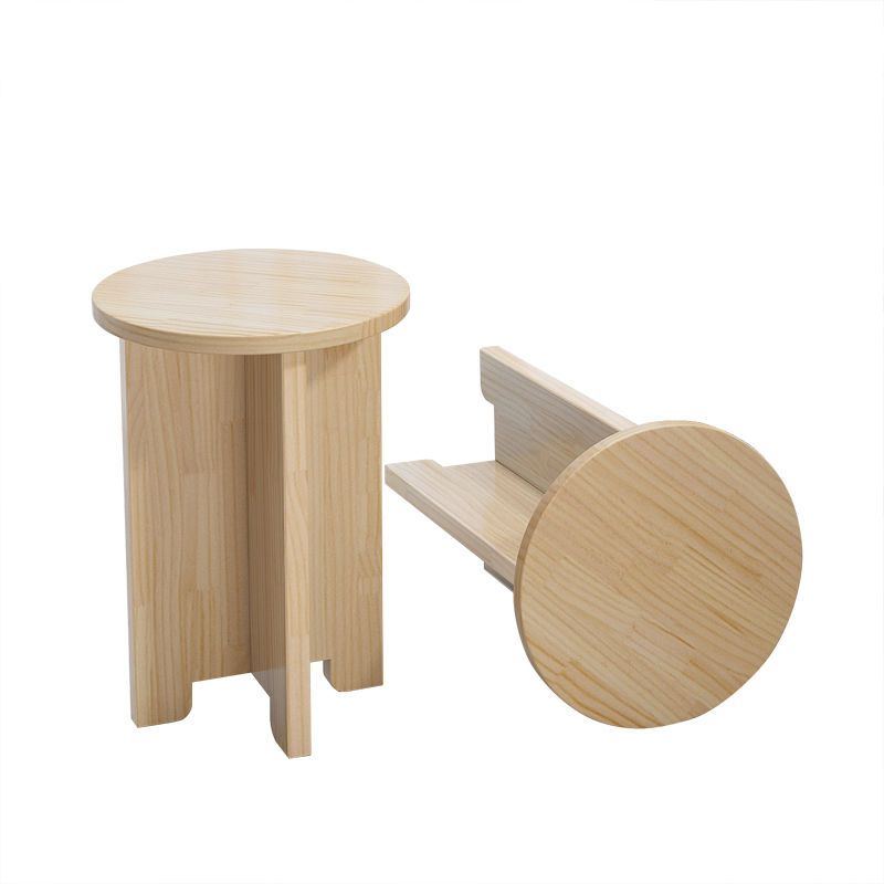 实木方凳木头凳子圆凳家用凳餐桌凳原木中式高木凳小方凳木登板凳