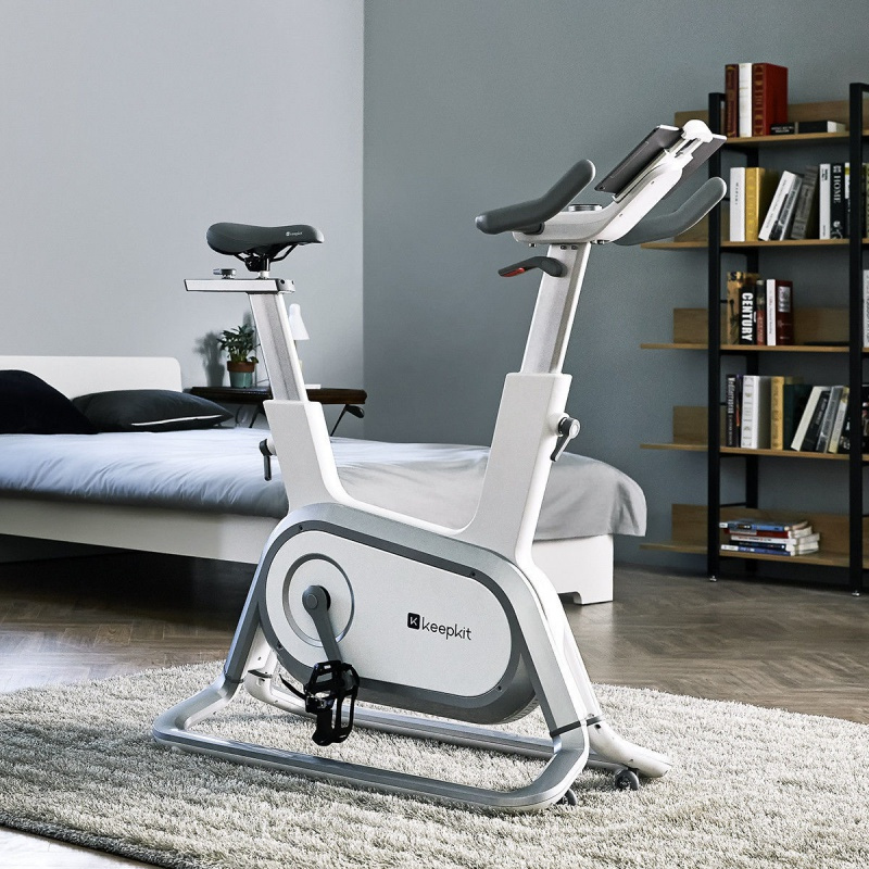 智能动感单车c1家用健身车锻炼器材运动静音燃脂室内自行车 高级白银