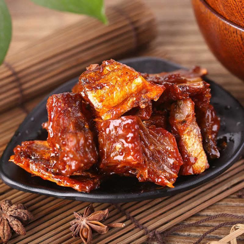 鱼排超辣2包洞庭风味特产香辣鱼尾零食鱼干年货批发图片