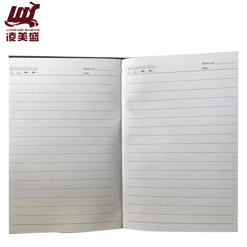 凌美盛 皮面A5笔记本 25K记事本 120张/14*20.6cm 黑色8925-1/本高清大图