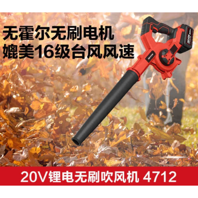 大有(Devon)20V锂电无刷吹风机4712工业级施工除尘器工厂除尘吹尘吹雪机 [调速款]4.0Ah双电标充