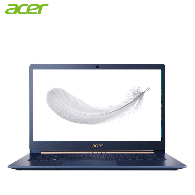 宏碁(acer)蜂鸟 SF514 14英寸微边框全金属超轻薄笔记本i5-8250U 8G 256GB IPS背光 暮光蓝