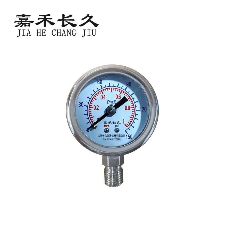 嘉禾长久 压力表检测型 Y50 块 Y50，0-1.0Mpa