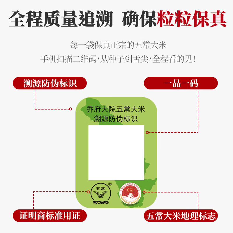 金福乔府大院 新米 五常大米礼盒装(双金奖)5kg(1kg*5)/盒高清大图