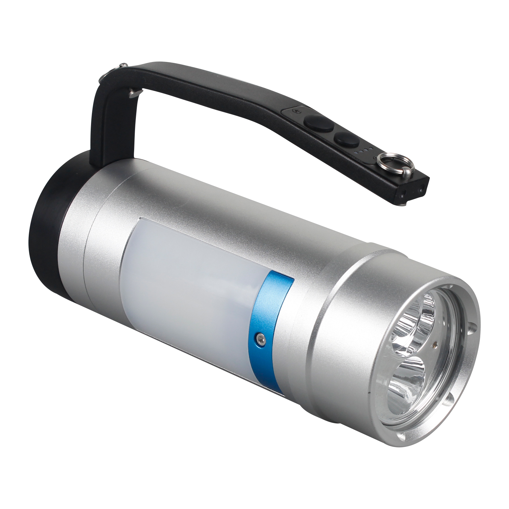 黑钻之光 HZ-T12B DC22.2V 12W IP66/IP68 LED 手提式探照灯(计价单位:套)银色高清大图