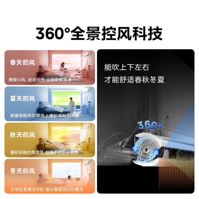 美的(Midea)空调挂机大1.5匹家用风尊三代全面风新一级能效变频冷暖客厅卧室壁挂式智能空调KFR-35GW/MXC3图片