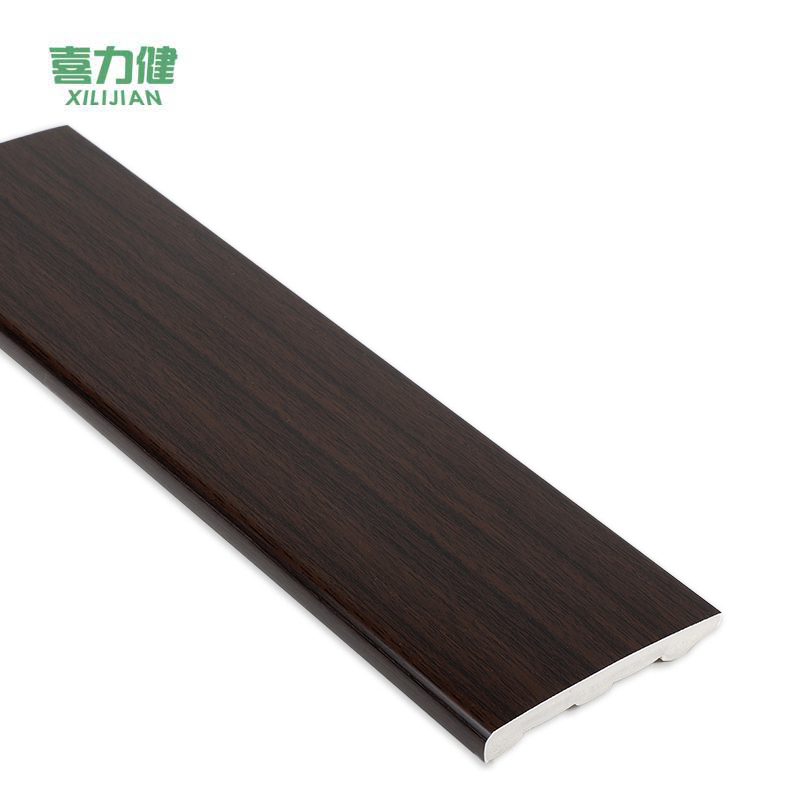 喜力健 PVC实心踢脚线 长3M*高6CM*厚10MM-黑胡桃 根高清大图