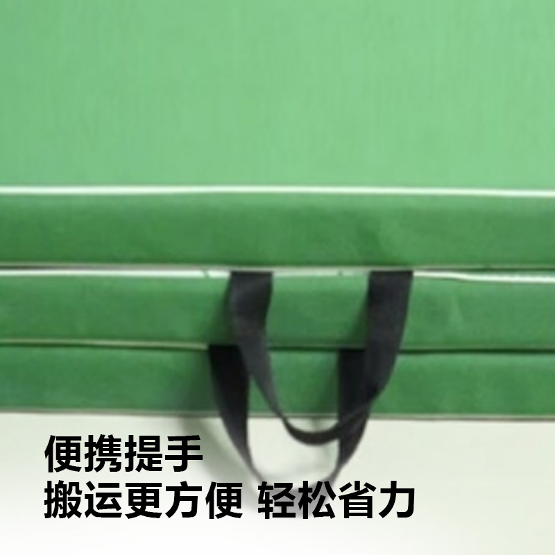 晟渊 YT1861体操垫仰卧起坐垫绿色珍珠棉有机硅布 三折体操垫高清大图