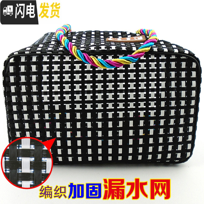 三维工匠浴兜女款男士网眼洗澡包防水洗漱包洗澡篮手提浴筐健身游泳洗浴包收纳包高清大图