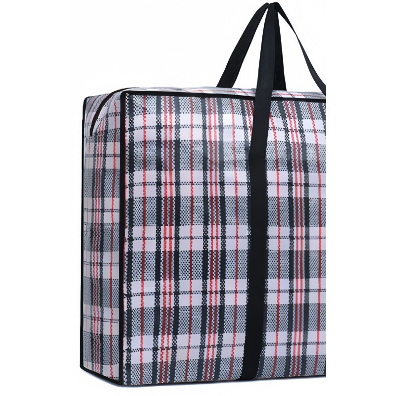 攸形收纳袋黑色格纹个高清大图