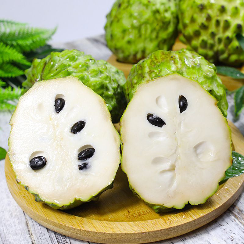 [西沛生鲜]新鲜释迦果 净重5斤 中果 单果100-200g 精选释迦果 牛奶释迦番荔枝高清大图