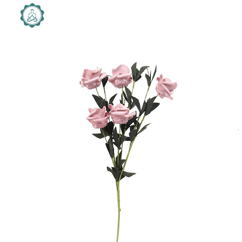 ins风仿真泡沫玫瑰花束美食生活摆拍装饰花拍照道具摄影拍摄背景封后