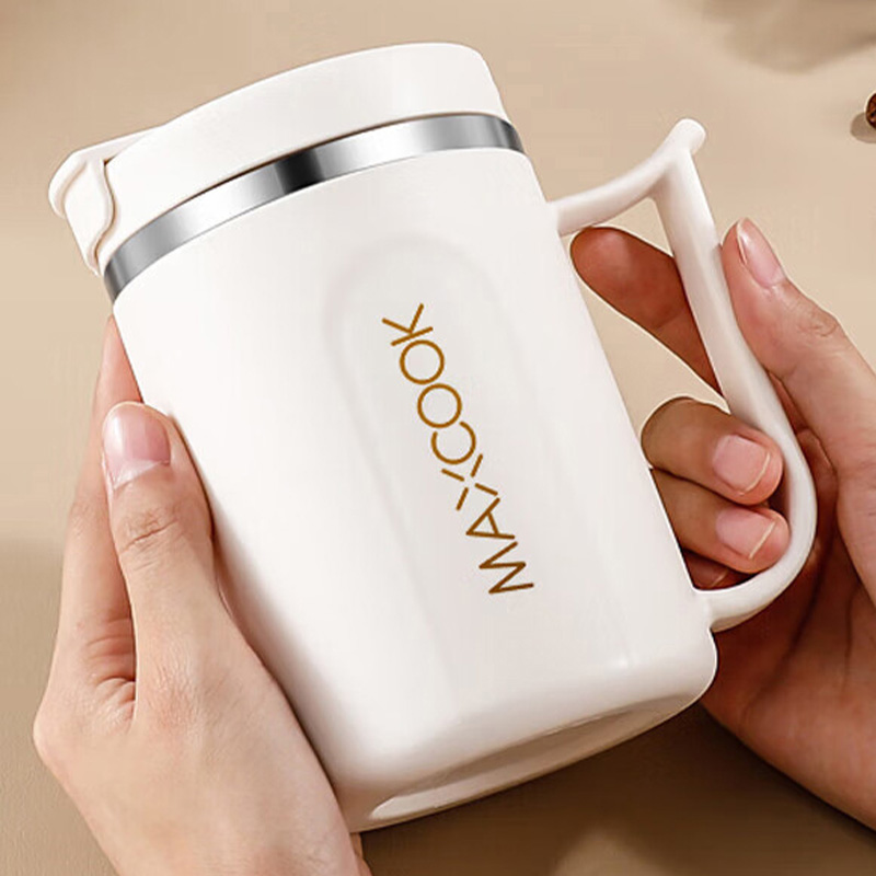 MAXCOOK美厨马克杯500ml握持舒适大容量咖啡色MCB6834高清大图