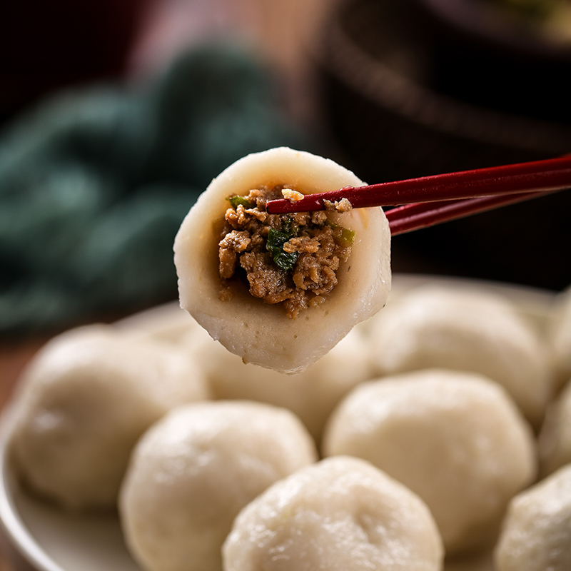 海欣灌汤福州鱼丸500g火锅丸子食材麻辣烫关东煮豆捞烧烤食材高清大图