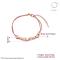 B011 Bracelet Bangle 镀18k玫瑰金锆石手链情侣爱心两层女生饰品送女朋友七夕情人节礼物