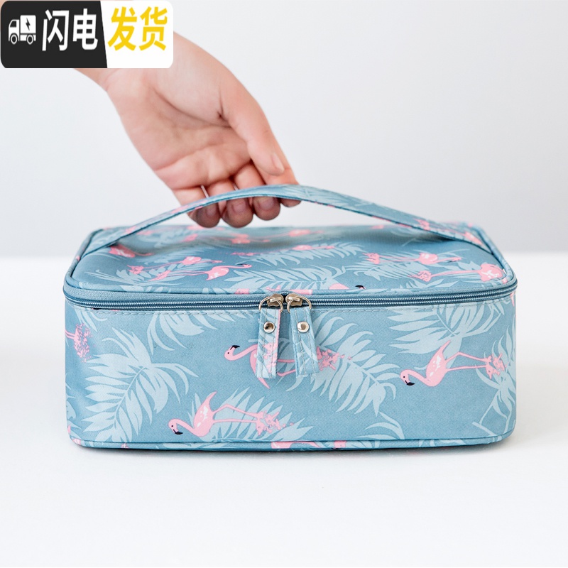 三维工匠网红化妆包ins风超火小号女便携大容量旅行随身袋洗漱包品收纳盒收纳包高清大图