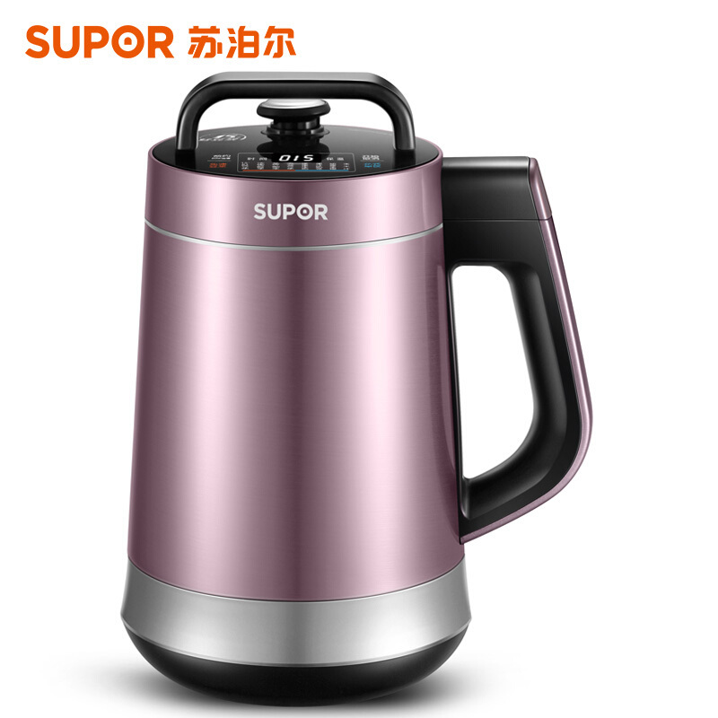 苏泊尔(SUPOR)豆浆机1.2L破壁免滤智能预约家用多功能15分钟好豆浆DJ12B-P68
