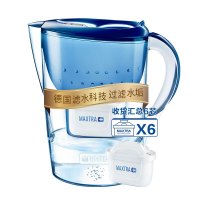 碧然德 Brita 净水器 滤水壶 净水壶 海洋蓝色 3.5升 一壶六芯