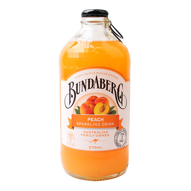 澳州原装进口 宾得宝(Bundaberg) 含气番蜜桃汁饮料 375ml