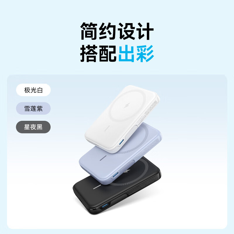 ANKER安克 苹果无线磁吸充电宝magsafe移动电源A1618