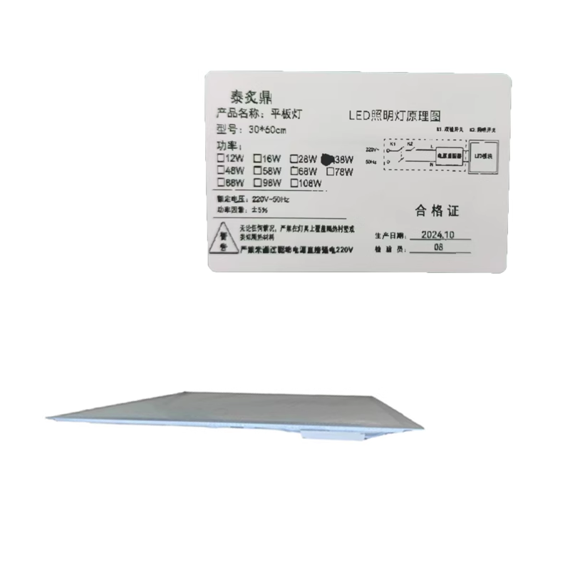 泰炙鼎 平板灯 30*60cm 个高清大图