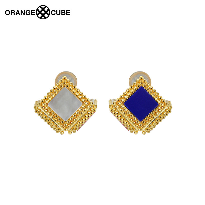 orangecube 缤纷调色板系列 个性女士穿搭潮流 魔方耳饰饰品送女朋友