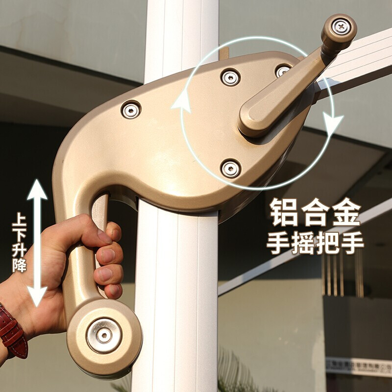 德诚和 方形大理石座遮阳伞罗马伞B款 3000*3000*2650mmH 套
