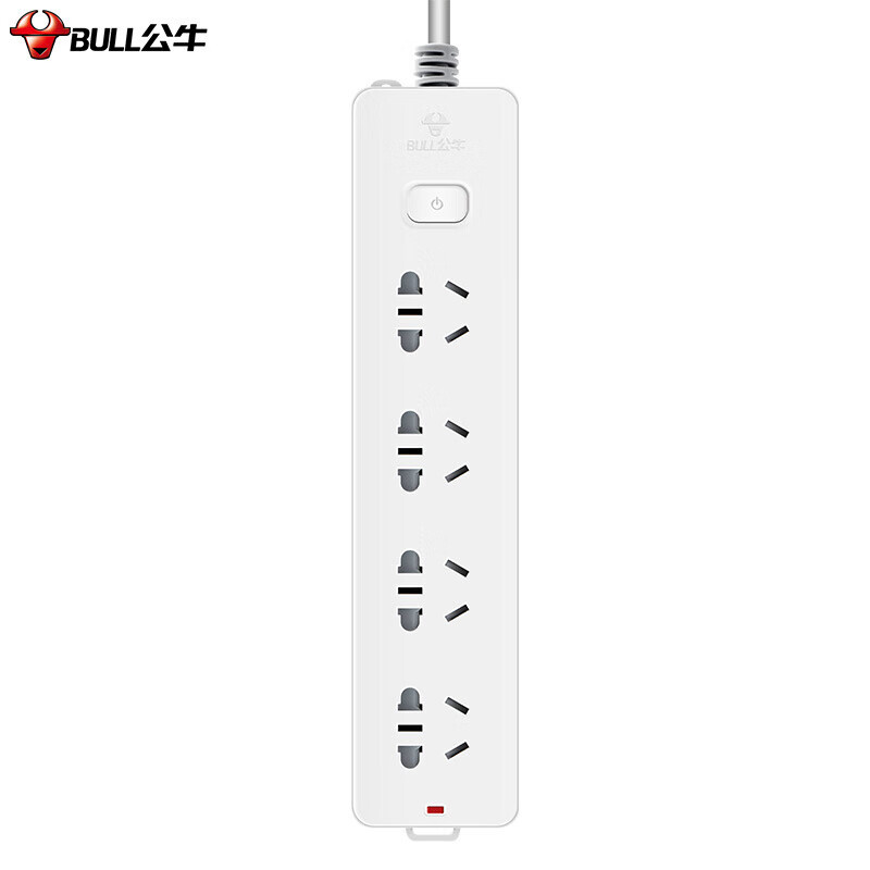 公牛(bull) 插排插座插线板 GN-410 4位总控1.8米 10A 250V高清大图