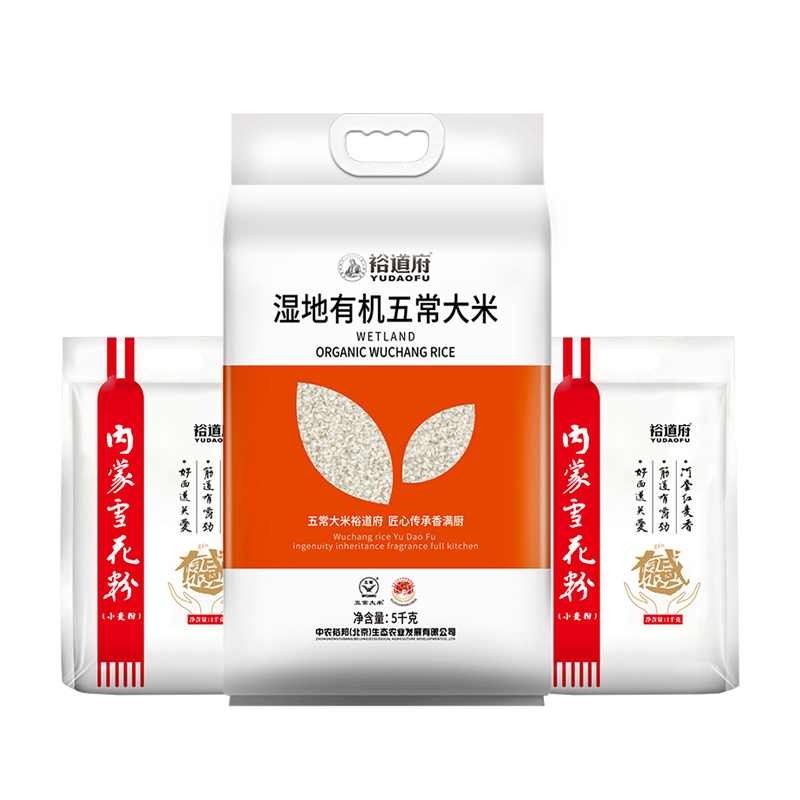 中粮福临门 大米组合(五常大米5kg*1+雪花粉1kg*2+东北香米5kg+东北长粒香2.5kg)高清大图