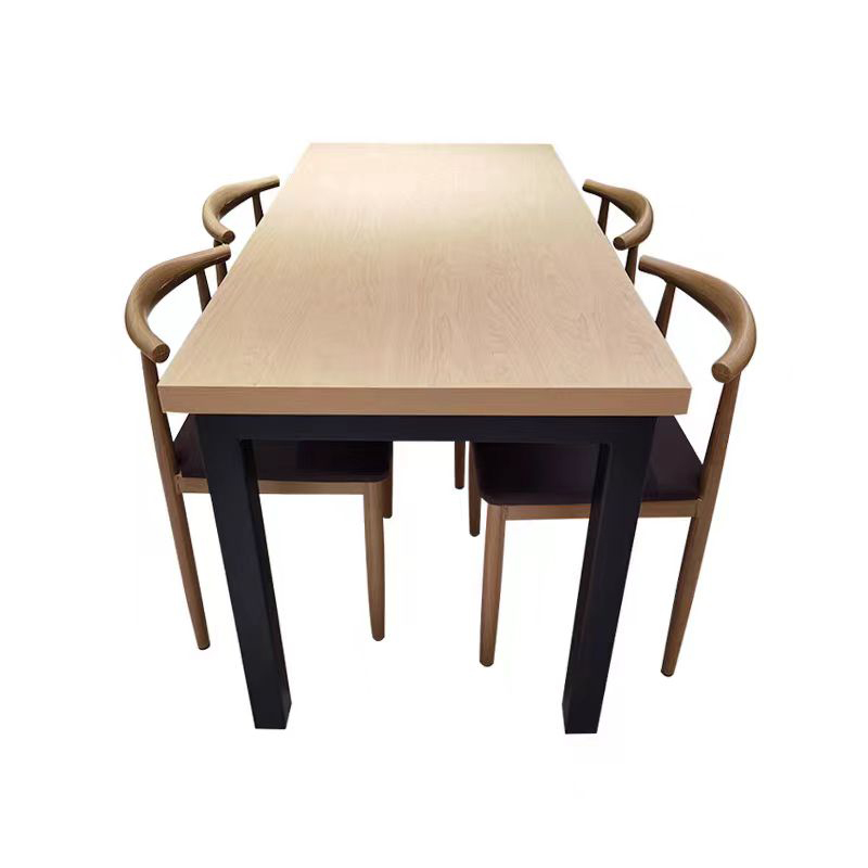 聚越唐实木餐桌简约北欧设计伸缩式大餐桌家用餐厅家具高清大图