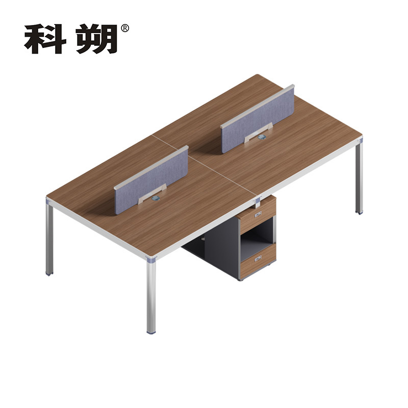 科朔 办公桌职员桌 员工桌 板式办公桌四人位 2.4米KS-08B2401