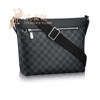Louis Vuitton LV路易威登男包新款欧美时尚涂层帆布格纹男士单肩包斜跨包LV男包 N40003